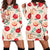 Apple Pattern Print Design AP06 Women Hoodie Dress