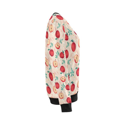 Apple Pattern Print Design AP06 Women Long Sleeve Sweatshirt-JorJune
