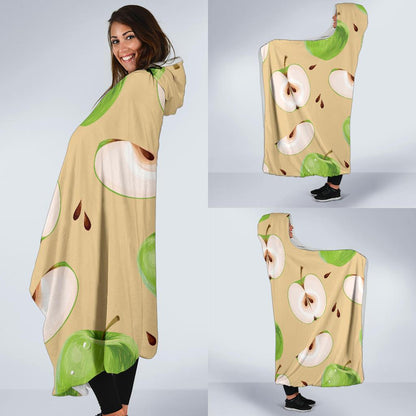 Apple Pattern Print Design AP07 Hooded Blanket-JORJUNE.COM