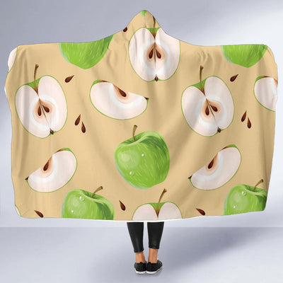 Apple Pattern Print Design AP07 Hooded Blanket-JORJUNE.COM