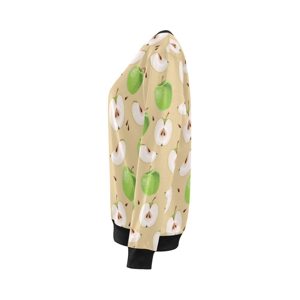 Apple Pattern Print Design AP07 Women Long Sleeve Sweatshirt-JorJune