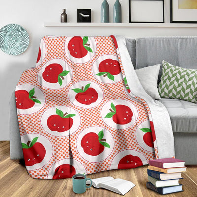 Apple Pattern Print Design AP08 Fleece Blankete