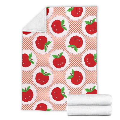 Apple Pattern Print Design AP08 Fleece Blankete