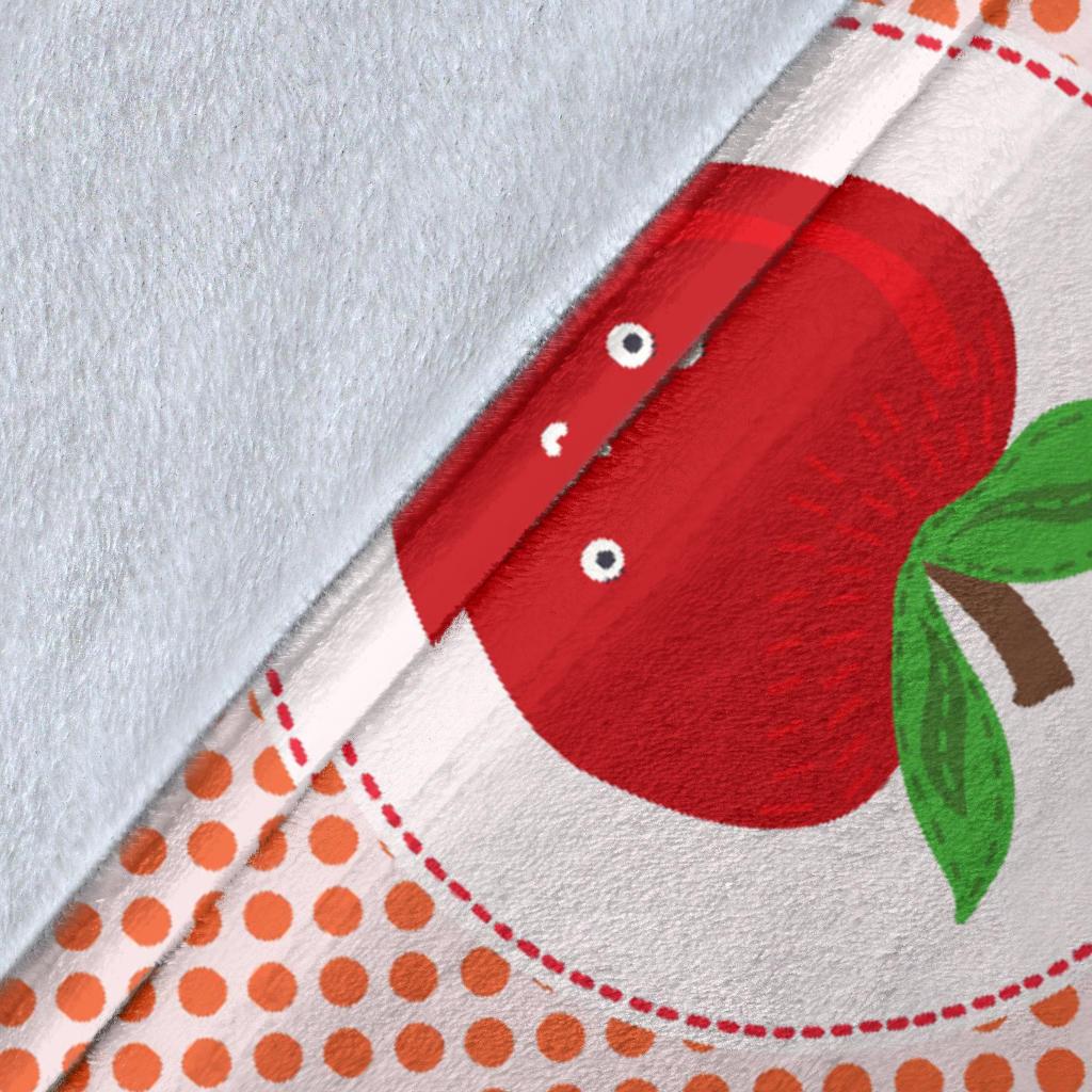 Apple Pattern Print Design AP08 Fleece Blankete