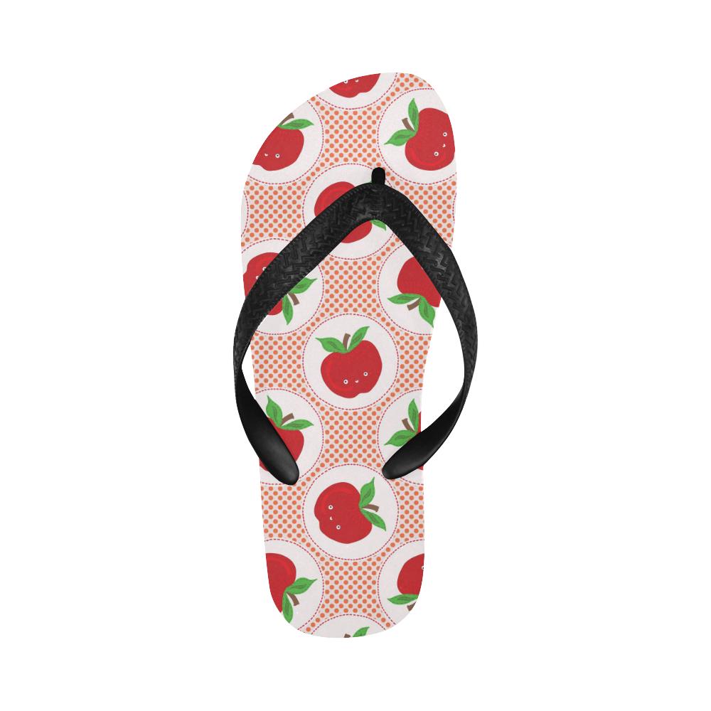 Apple Pattern Print Design AP08 Flip Flops-JorJune