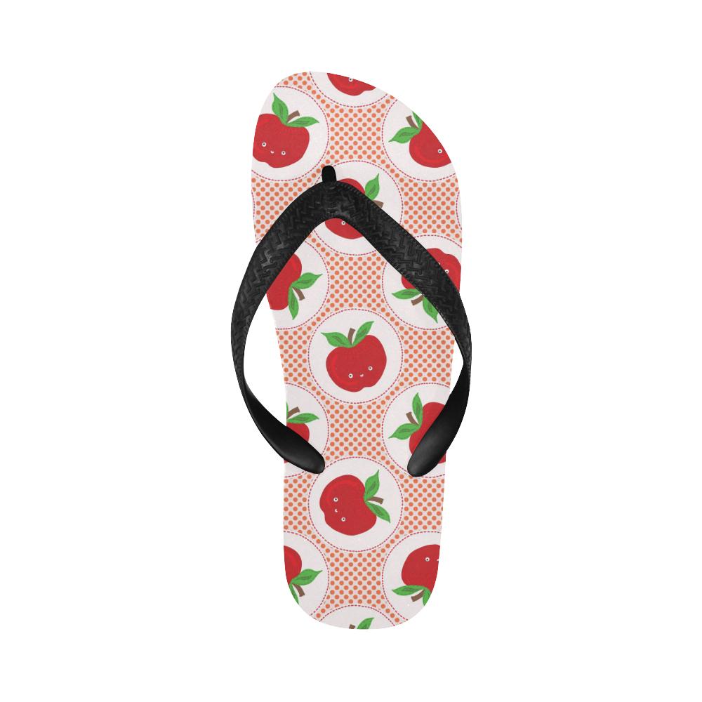 Apple Pattern Print Design AP08 Flip Flops-JorJune
