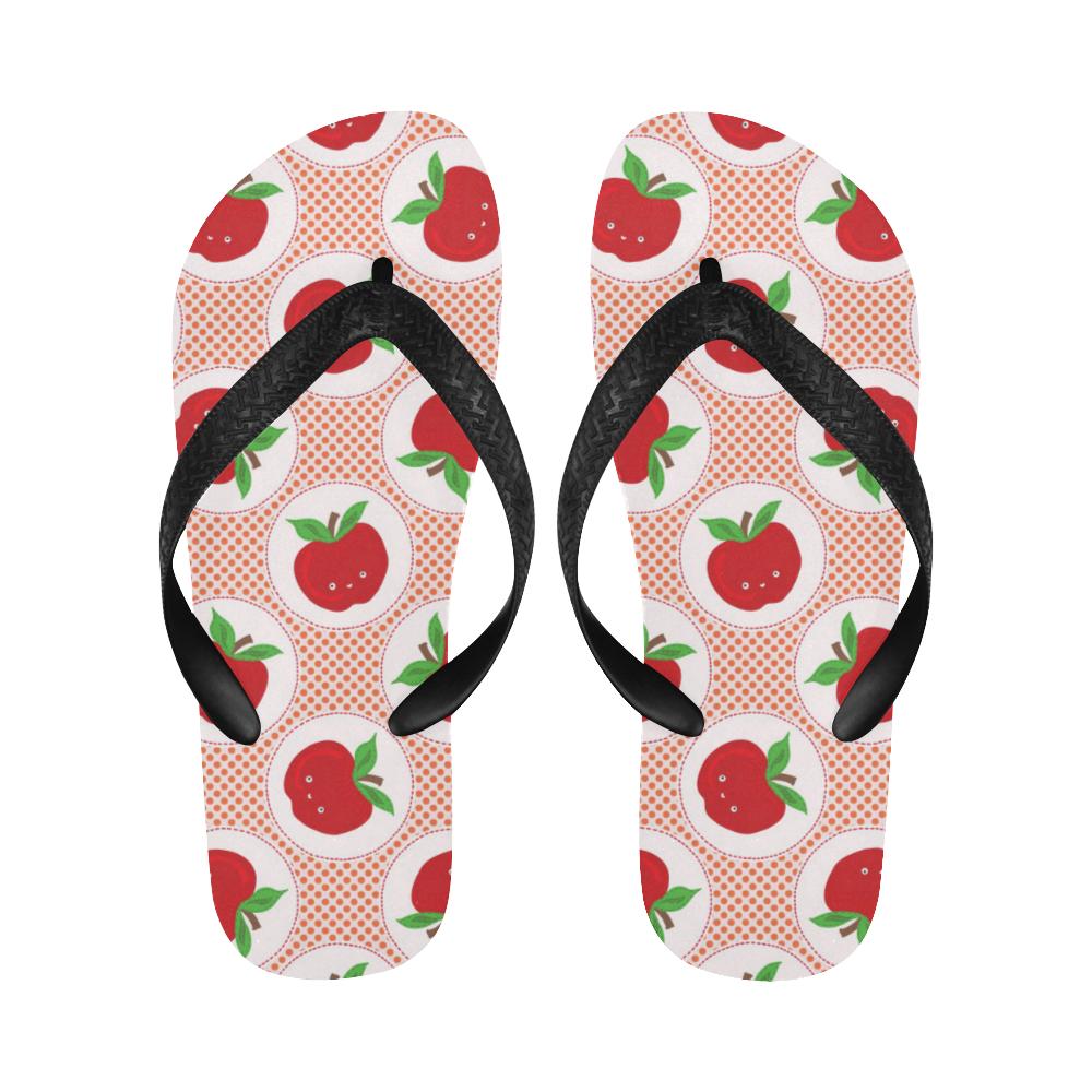 Apple Pattern Print Design AP08 Flip Flops-JorJune
