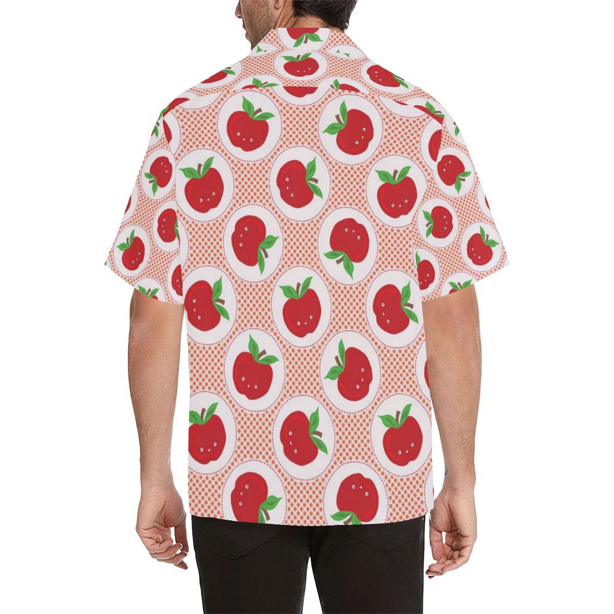 Apple Pattern Print Design AP08 Men Hawaiian Shirt-JorJune
