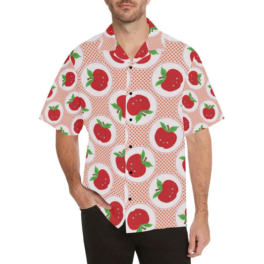 Apple Pattern Print Design AP08 Men Hawaiian Shirt-JorJune