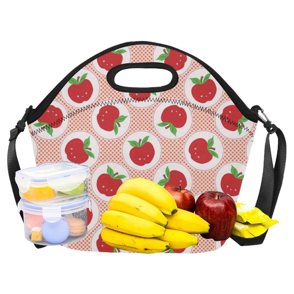 Apple Pattern Print Design AP08 Neoprene Lunch Bag-JorJune