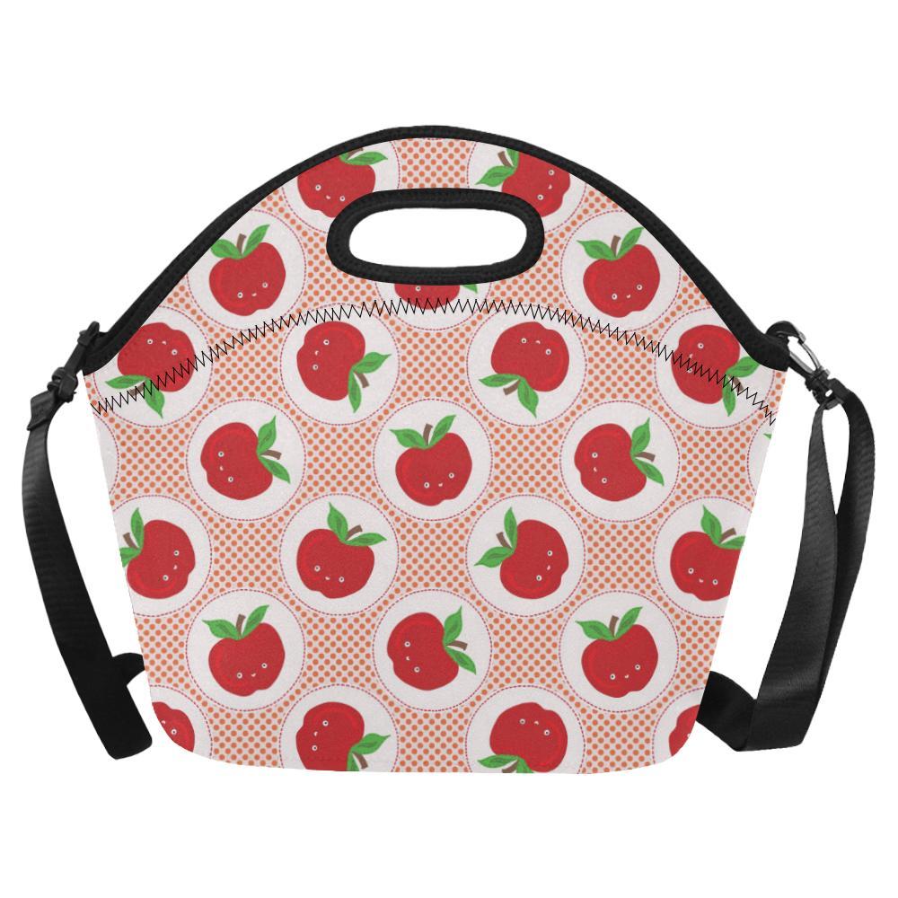 Apple Pattern Print Design AP08 Neoprene Lunch Bag-JorJune