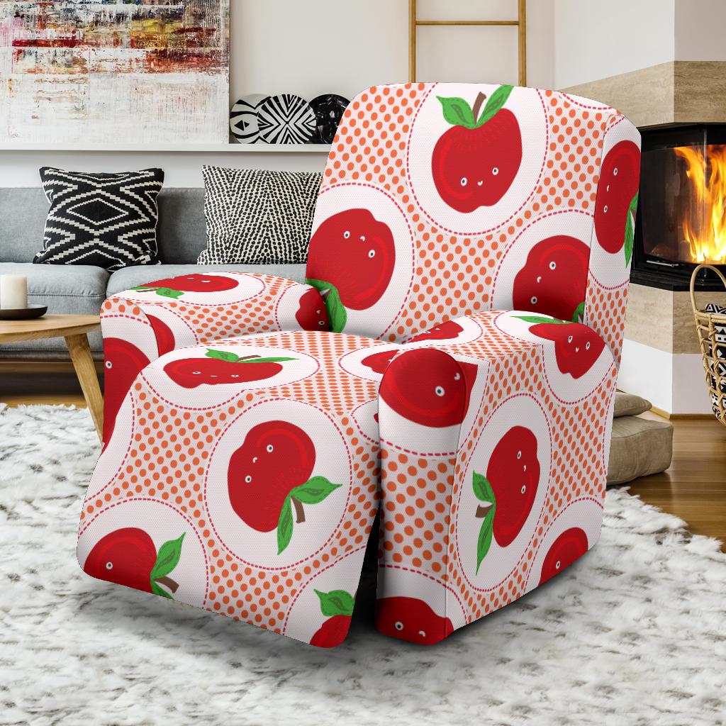Apple Pattern Print Design AP08 Recliner Slipcover-JORJUNE.COM
