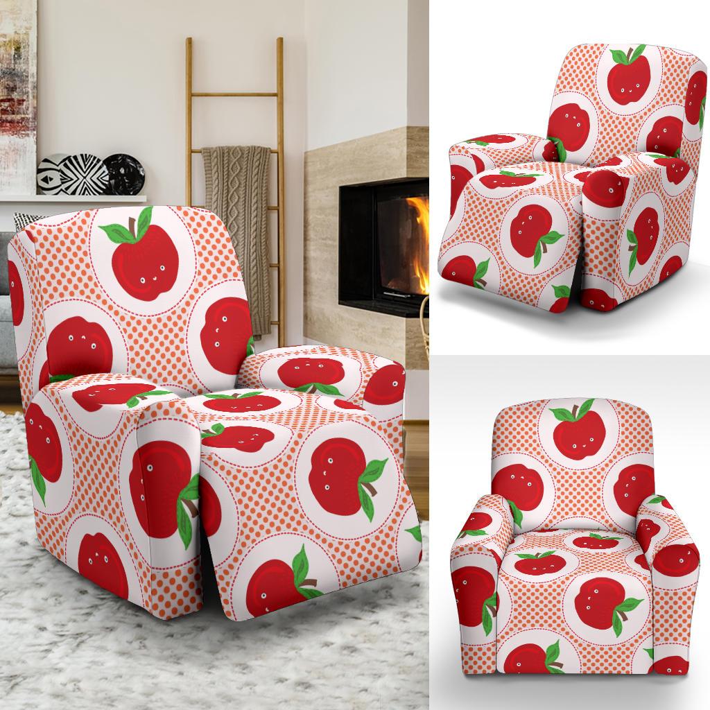 Apple Pattern Print Design AP08 Recliner Slipcover-JORJUNE.COM