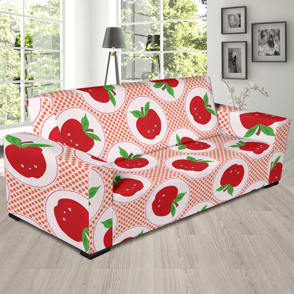 Apple Pattern Print Design AP08 Sofa Slipcover-JORJUNE.COM
