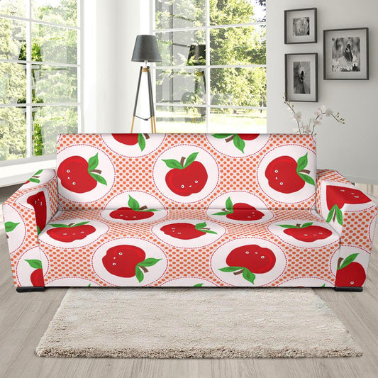 Apple Pattern Print Design AP08 Sofa Slipcover-JORJUNE.COM