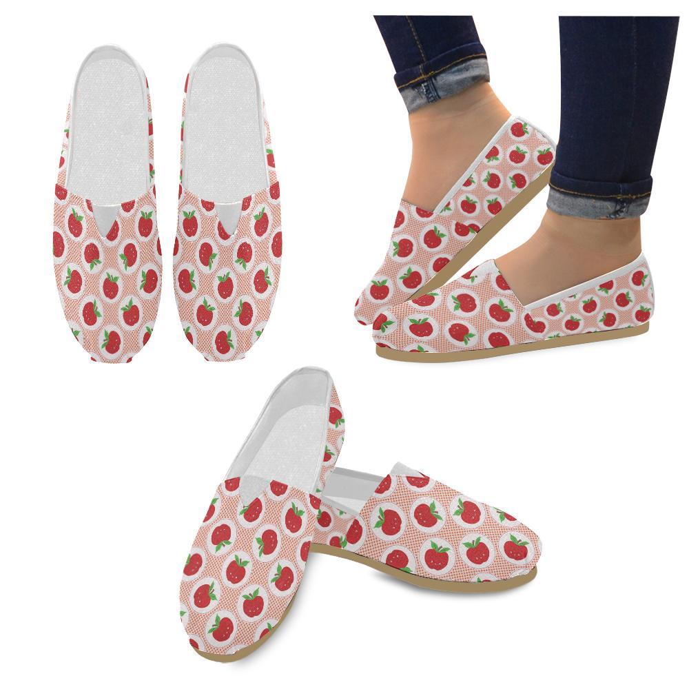 Apple Pattern Print Design AP08 Women Casual Shoes-JorJune.com