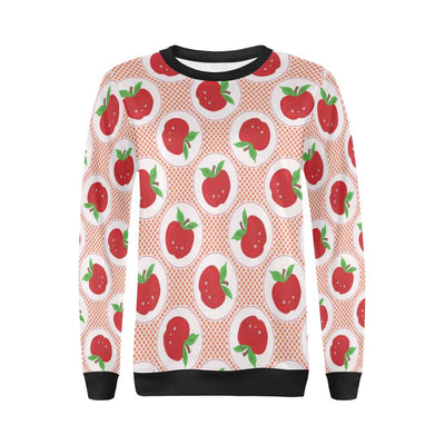 Apple Pattern Print Design AP08 Women Long Sleeve Sweatshirt-JorJune