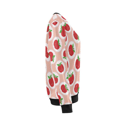 Apple Pattern Print Design AP08 Women Long Sleeve Sweatshirt-JorJune