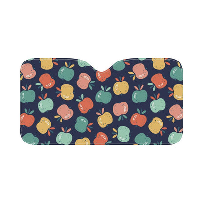 Apple Pattern Print Design AP09 Car Sun Shade-JorJune