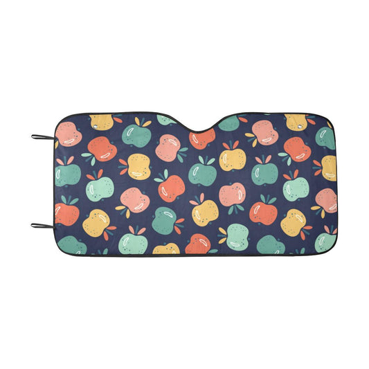 Apple Pattern Print Design AP09 Car Sun Shade-JorJune