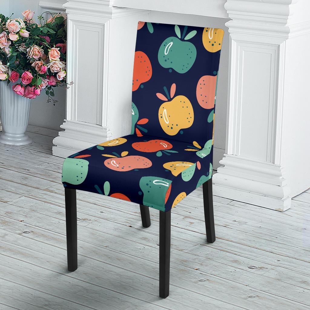 Apple Pattern Print Design AP09 Dining Chair Slipcover-JORJUNE.COM