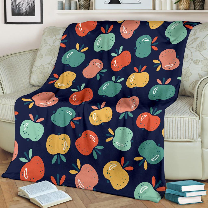 Apple Pattern Print Design AP09 Fleece Blankete