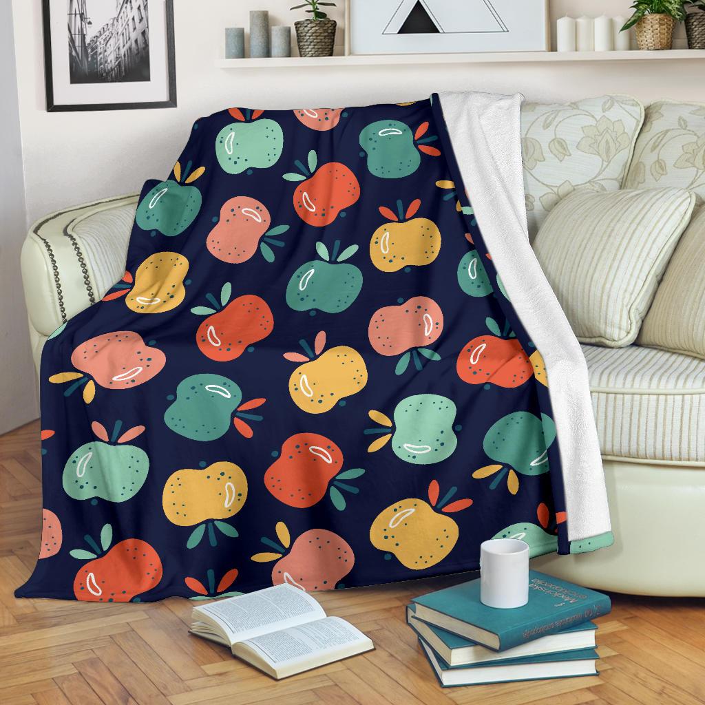 Apple Pattern Print Design AP09 Fleece Blankete