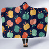 Apple Pattern Print Design AP09 Hooded Blanket-JORJUNE.COM