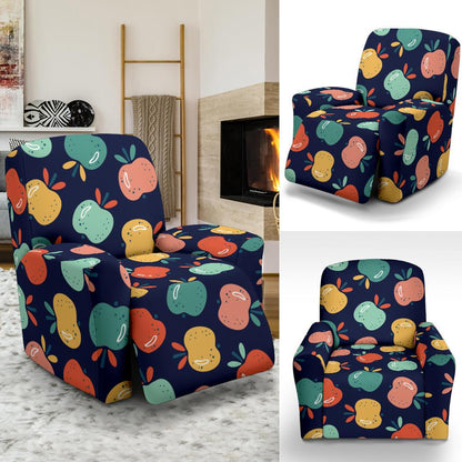 Apple Pattern Print Design AP09 Recliner Slipcover-JORJUNE.COM