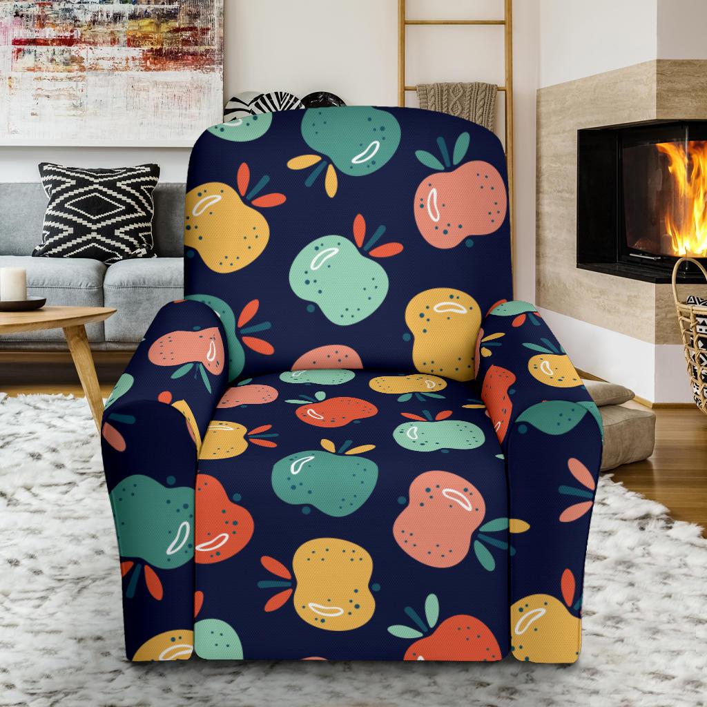 Apple Pattern Print Design AP09 Recliner Slipcover-JORJUNE.COM