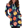 Apple Pattern Print Design AP09 Women Hoodie Dress