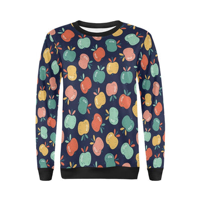 Apple Pattern Print Design AP09 Women Long Sleeve Sweatshirt-JorJune