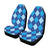 Argyle Blue Pattern Print Design 02 Car Seat Covers (Set of 2)-JORJUNE.COM