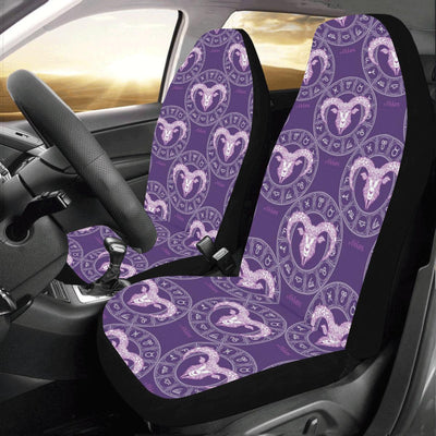 Aries Zodiac Pattern Print Design 02 Car Seat Covers (Set of 2)-JORJUNE.COM