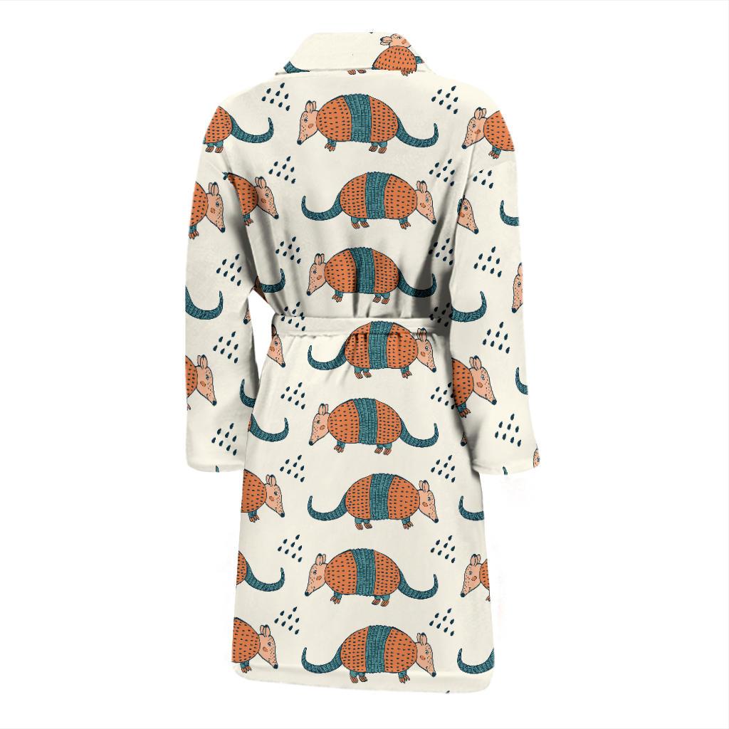 Armadillo Pattern Print Design 01 Men Bathrobe-JORJUNE.COM