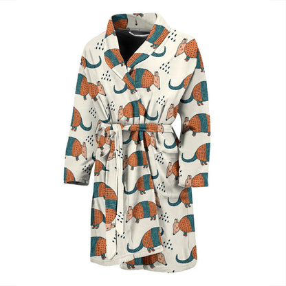 Armadillo Pattern Print Design 01 Men Bathrobe-JORJUNE.COM
