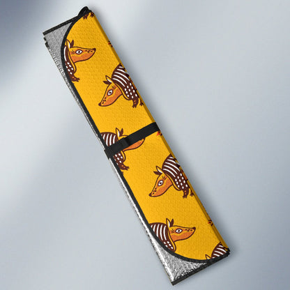 Armadillo Pattern Print Design 03 Car Sun Shade-JORJUNE.COM