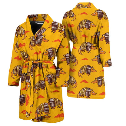 Armadillo Pattern Print Design 03 Men Bathrobe-JORJUNE.COM