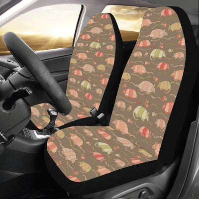 Armadillo Pattern Print Design 04 Car Seat Covers (Set of 2)-JORJUNE.COM