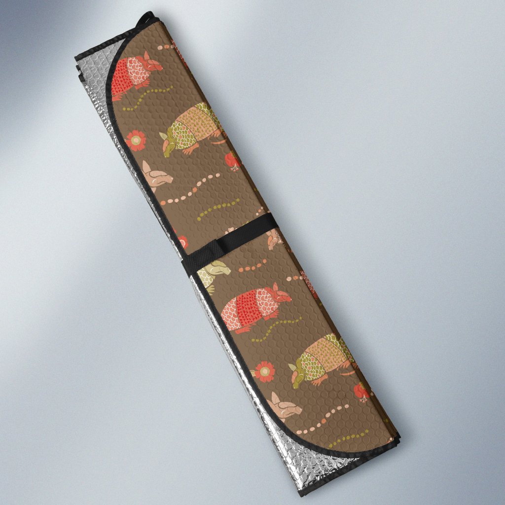 Armadillo Pattern Print Design 04 Car Sun Shade-JORJUNE.COM