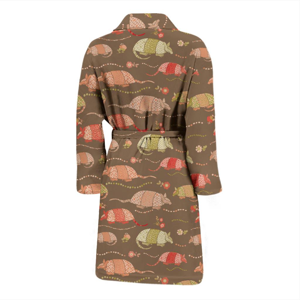 Armadillo Pattern Print Design 04 Men Bathrobe-JORJUNE.COM