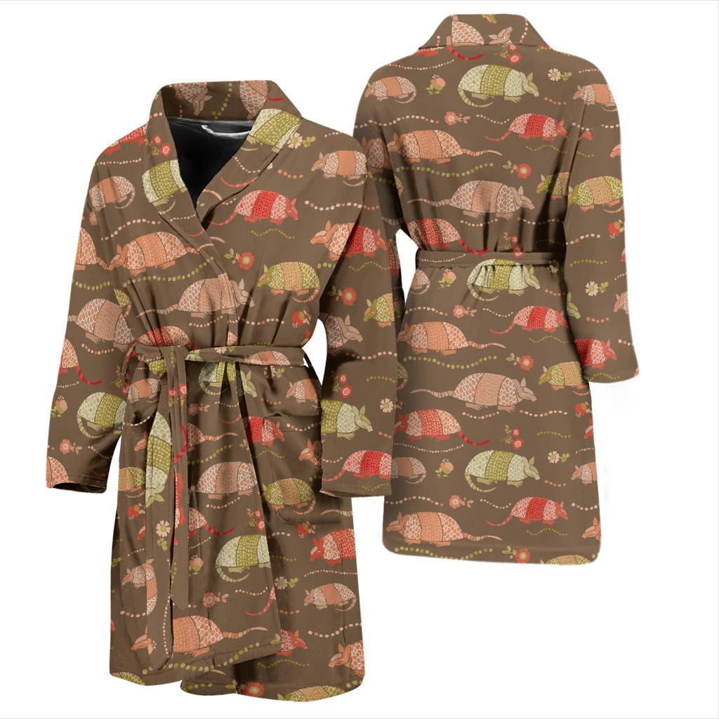 Armadillo Pattern Print Design 04 Men Bathrobe-JORJUNE.COM