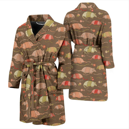 Armadillo Pattern Print Design 04 Men Bathrobe-JORJUNE.COM