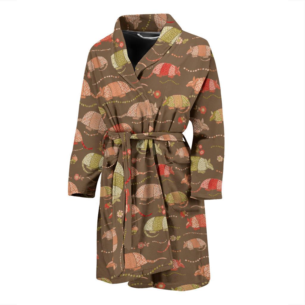 Armadillo Pattern Print Design 04 Men Bathrobe-JORJUNE.COM