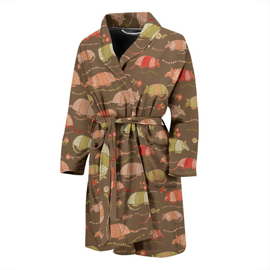 Armadillo Pattern Print Design 04 Men Bathrobe-JORJUNE.COM