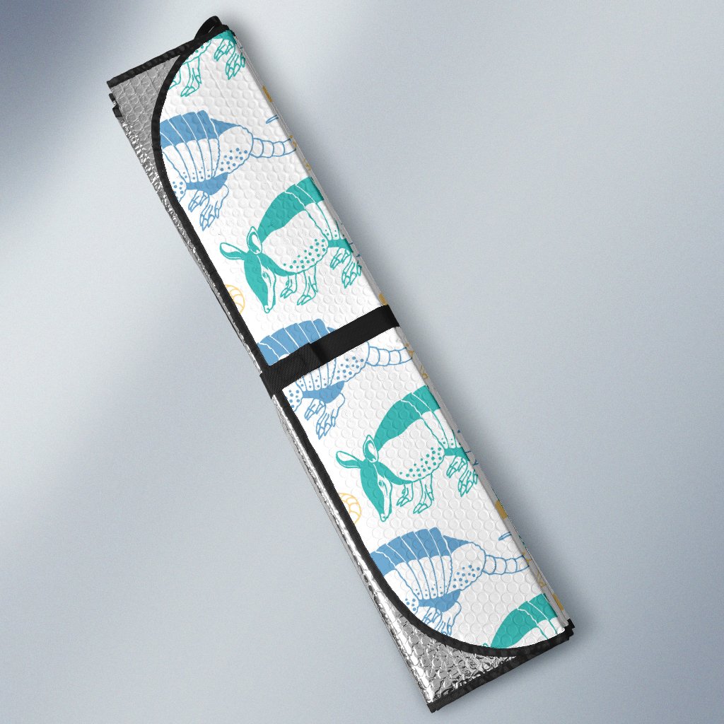 Armadillo Pattern Print Design 05 Car Sun Shade-JORJUNE.COM