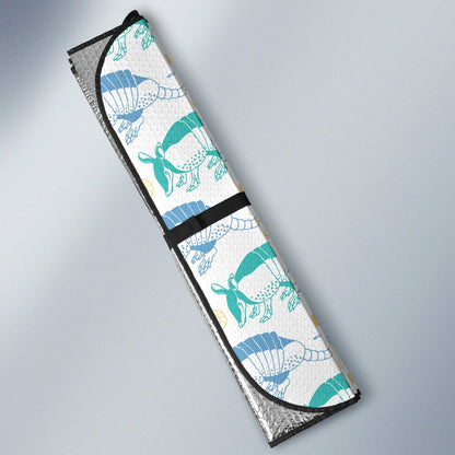 Armadillo Pattern Print Design 05 Car Sun Shade-JORJUNE.COM