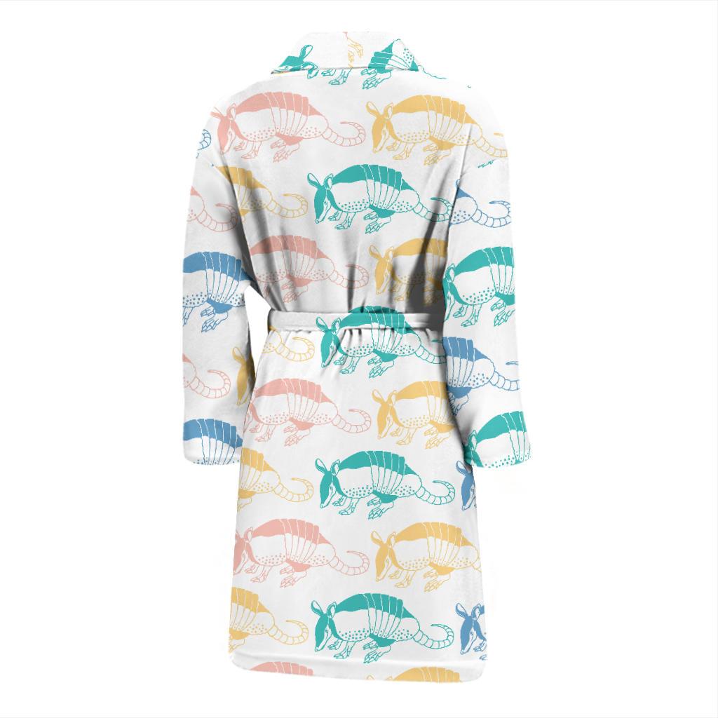Armadillo Pattern Print Design 05 Men Bathrobe-JORJUNE.COM