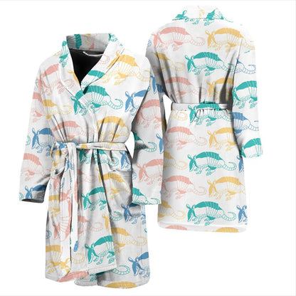 Armadillo Pattern Print Design 05 Men Bathrobe-JORJUNE.COM