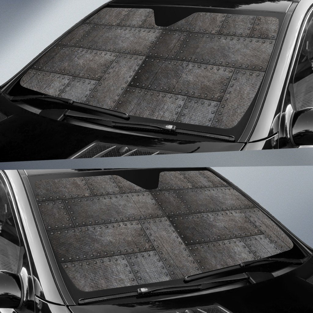 Armor Pattern Print Design 02 Car Sun Shade-JORJUNE.COM
